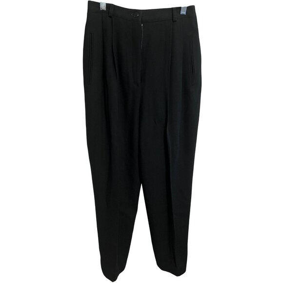 Talbots Women Black Wool Blazer & Pants Suit Set Size 4 Professional Office Goth - Picture 7 of 16